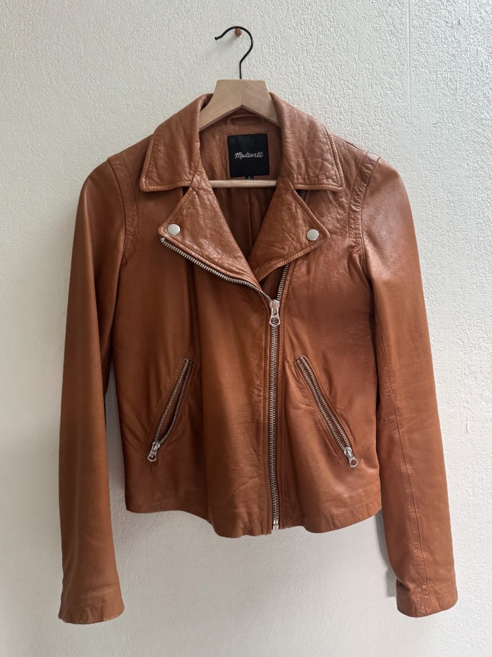 Madewell Washed Leather Motorcycle Jacket